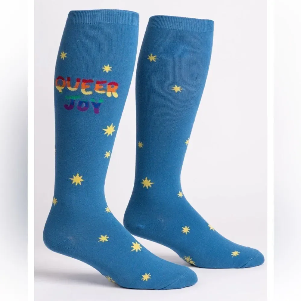 NWT Sock it to me Queer Joy Knee High Socks